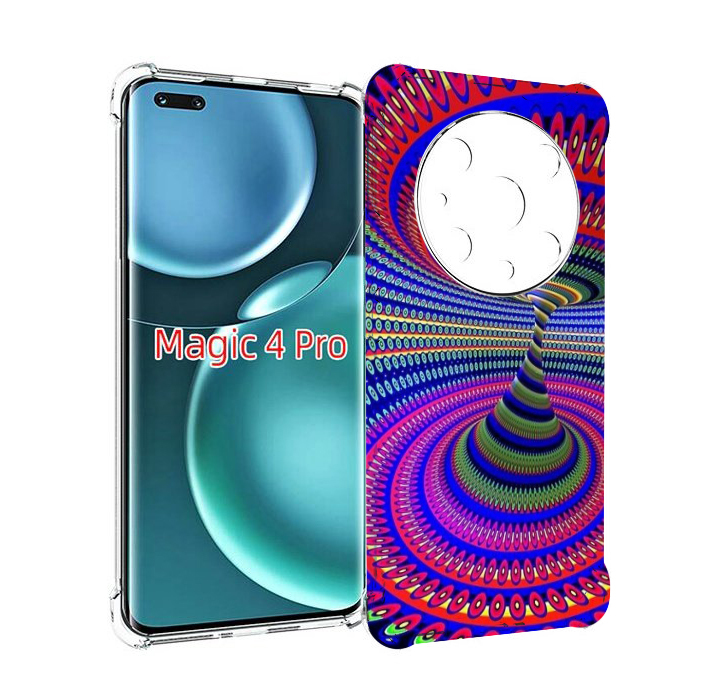 

Чехол MyPads оптическая иллюзия для Honor Magic4 Pro, Прозрачный, Tocco