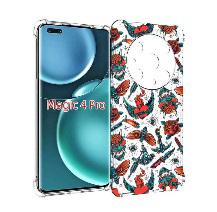 

Чехол MyPads олд-скул-пак для Honor Magic4 Pro, Прозрачный, Tocco