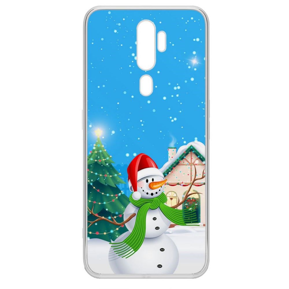 

Чехол-накладка Krutoff Clear Case Снеговик для Oppo A9 (2020)