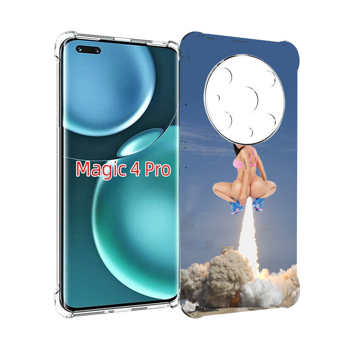

Чехол MyPads ники-минаж-ракета детский для Honor Magic4 Pro, Прозрачный, Tocco