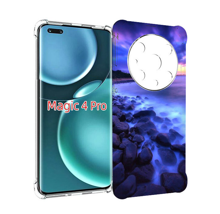

Чехол MyPads неоновый берег для Honor Magic4 Pro, Прозрачный, Tocco