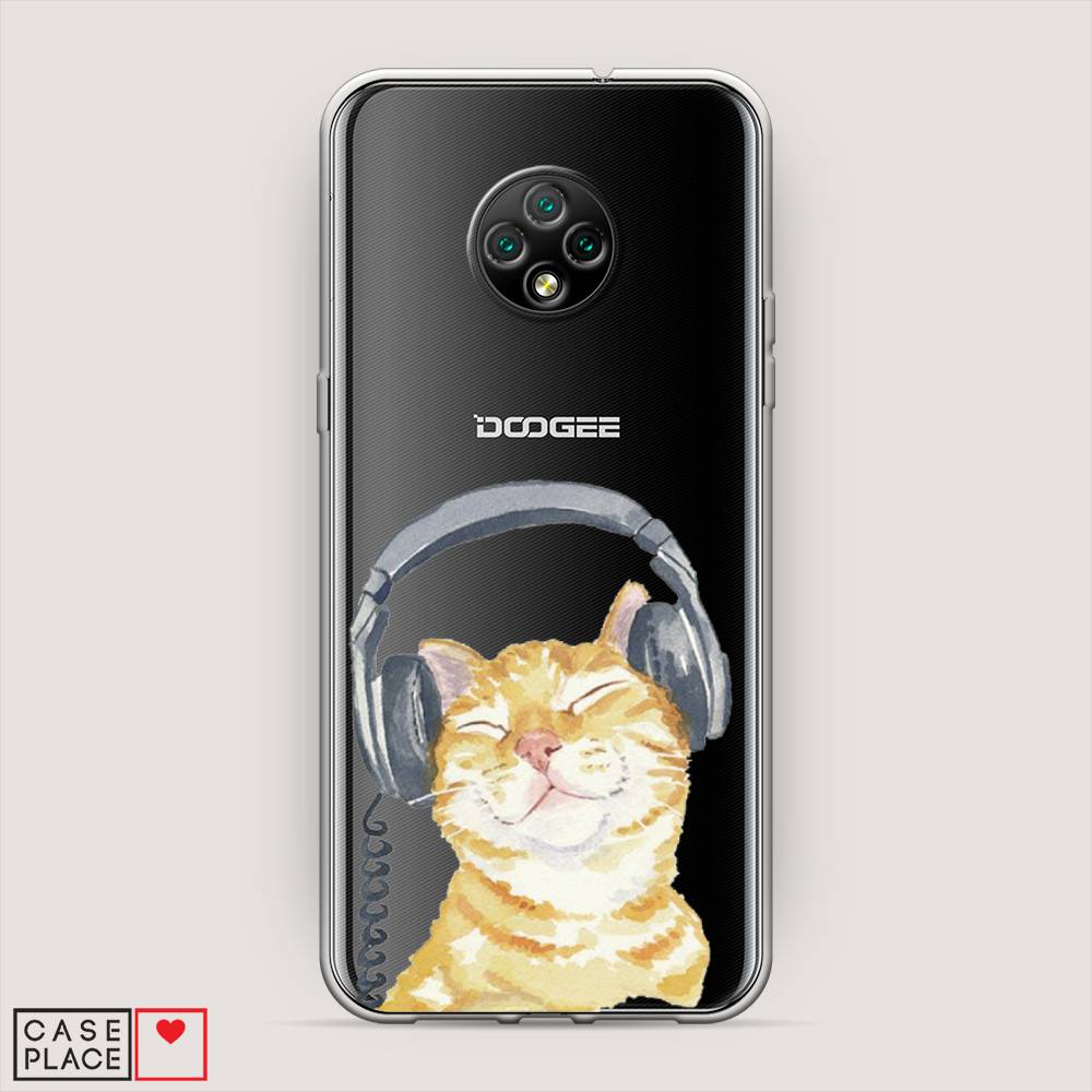 

Чехол Awog "Кот меломан" для Doogee X95