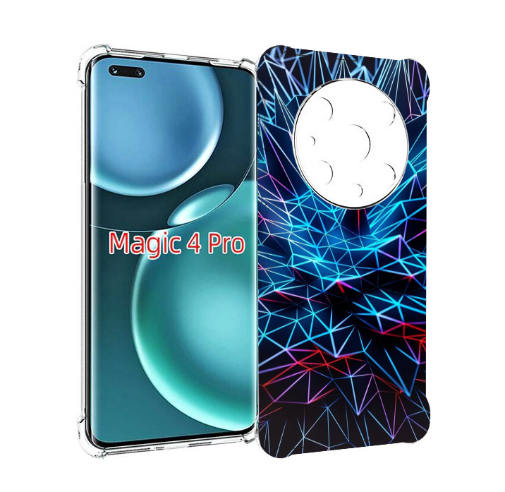 

Чехол MyPads неоновая-абстракция для Honor Magic4 Pro, Прозрачный, Tocco