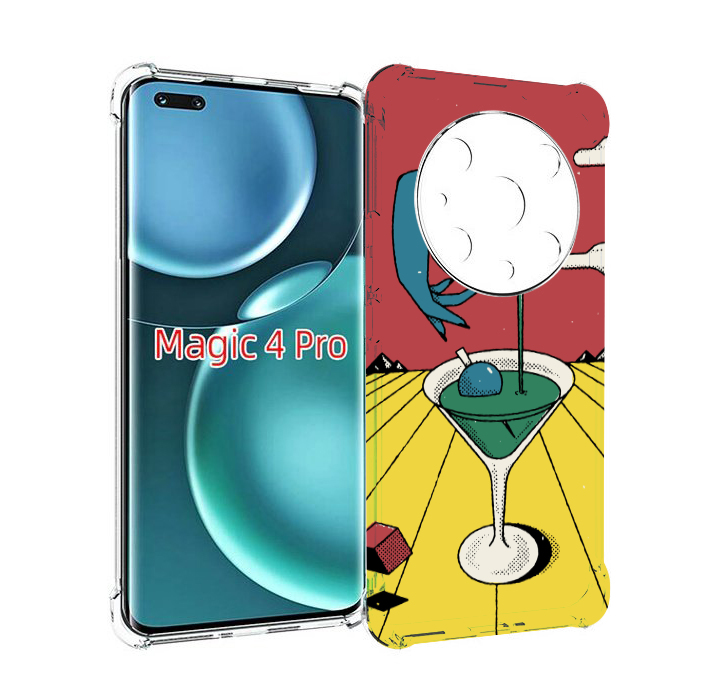 

Чехол MyPads необычный напиток для Honor Magic4 Pro, Прозрачный, Tocco