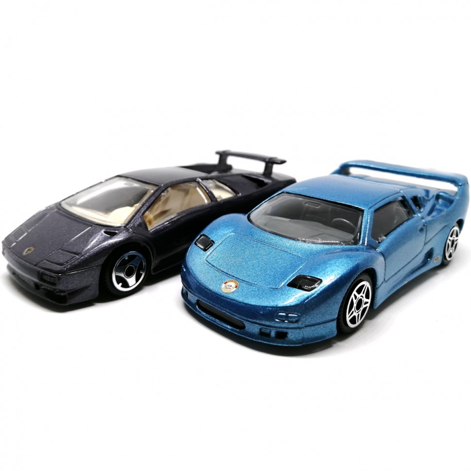 Набор коллекционных автомобилей Bburago MCA Centenaire и Lamborghini Diablo, масштаб 1:43