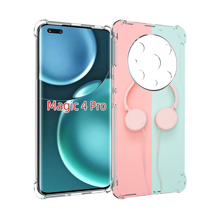

Чехол MyPads наушники-минимализм для Honor Magic4 Pro, Прозрачный, Tocco