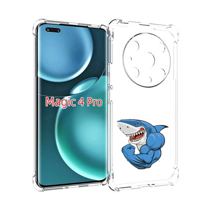 

Чехол MyPads накаченная акула для Honor Magic4 Pro, Прозрачный, Tocco