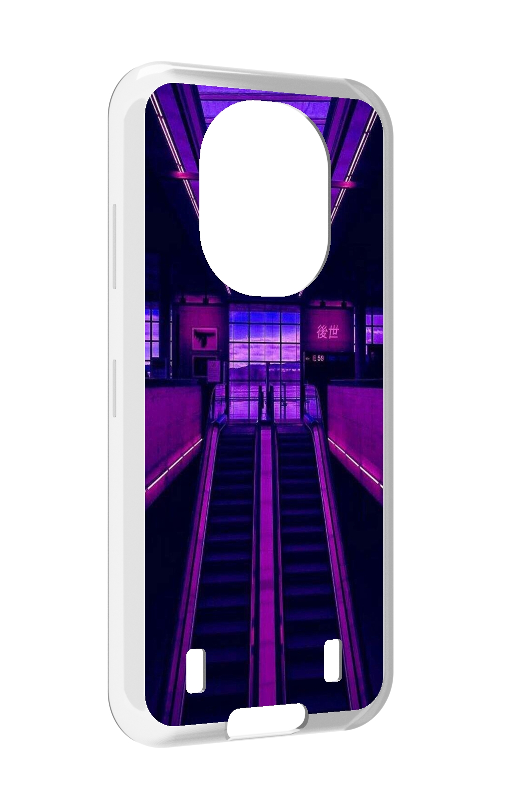 

Чехол MyPads фиолетовый эскалатор для Oukitel WP16, Прозрачный, Tocco