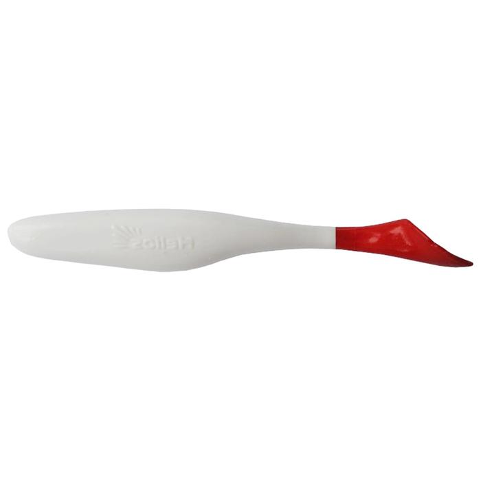 

Виброхвост Helios Vigor 9.5 см, White & Red HS-6-003, 7 шт, Белый;красный