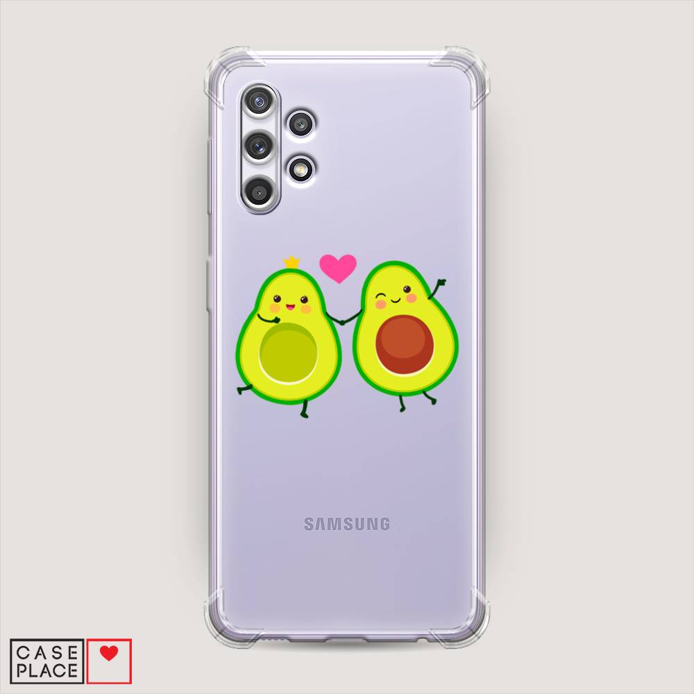 фото Противоударный силиконовый чехол "авокадо любят" на samsung galaxy a32 awog