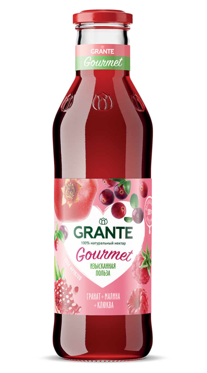 Нектар GRANTE  Гранат-малина-клюква 0,75л