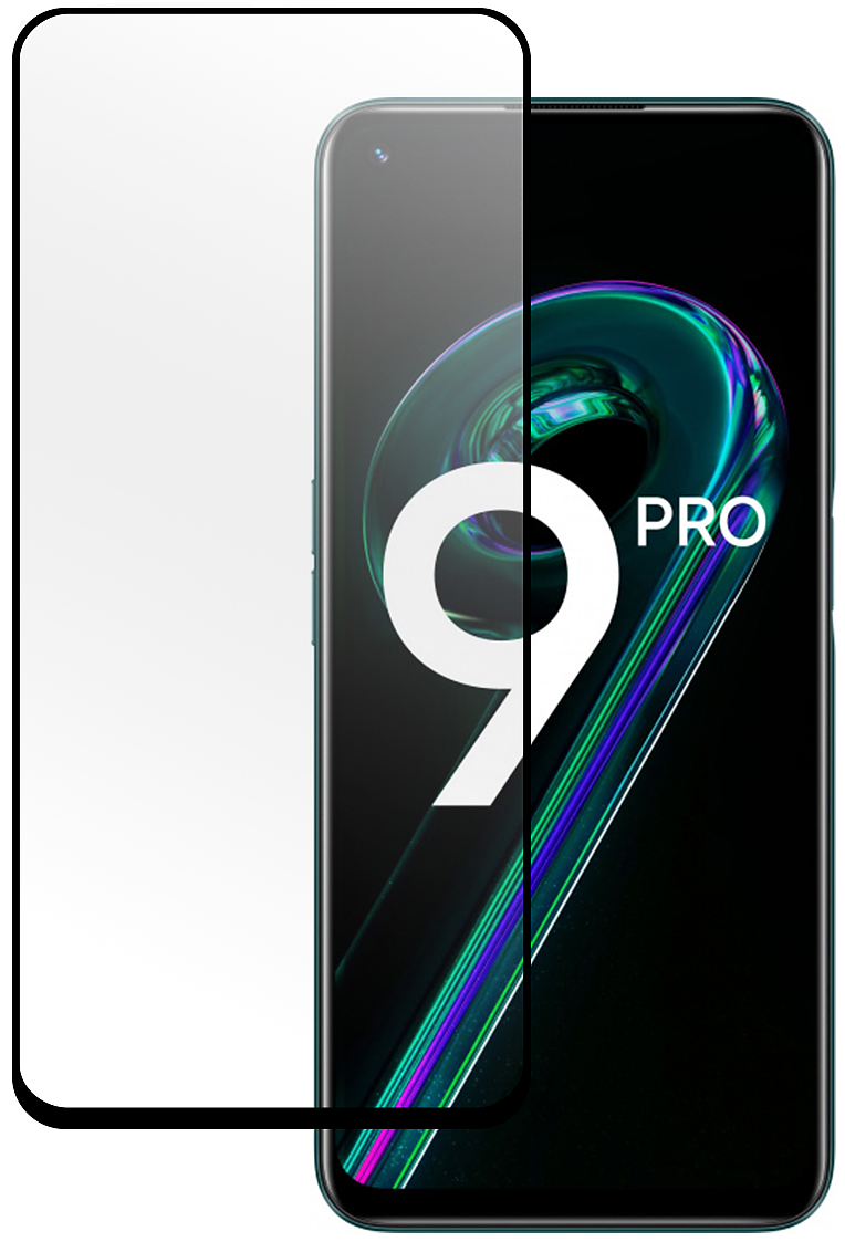 

Защитное стекло Pero Full Glue для Realme 9 Pro black