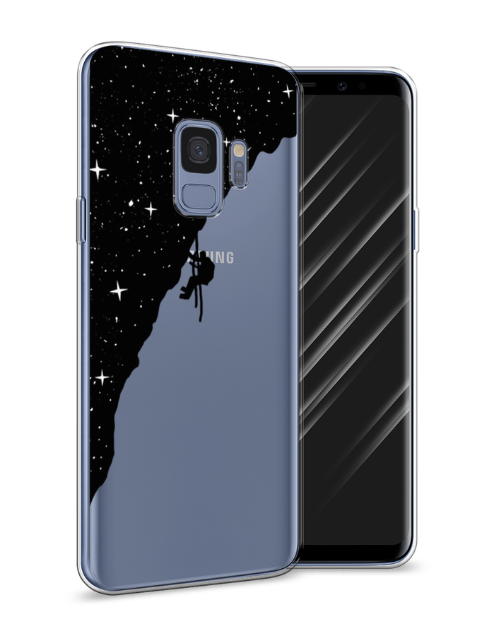 

Чехол Awog на Samsung Galaxy S9 "Скалолаз в космосе", Черный;белый;бежевый, 25750-4