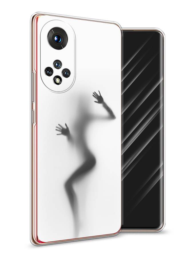 

Чехол Awog на Honor 50 "Девушка в душе", Серый;белый;черный, 6105450-7