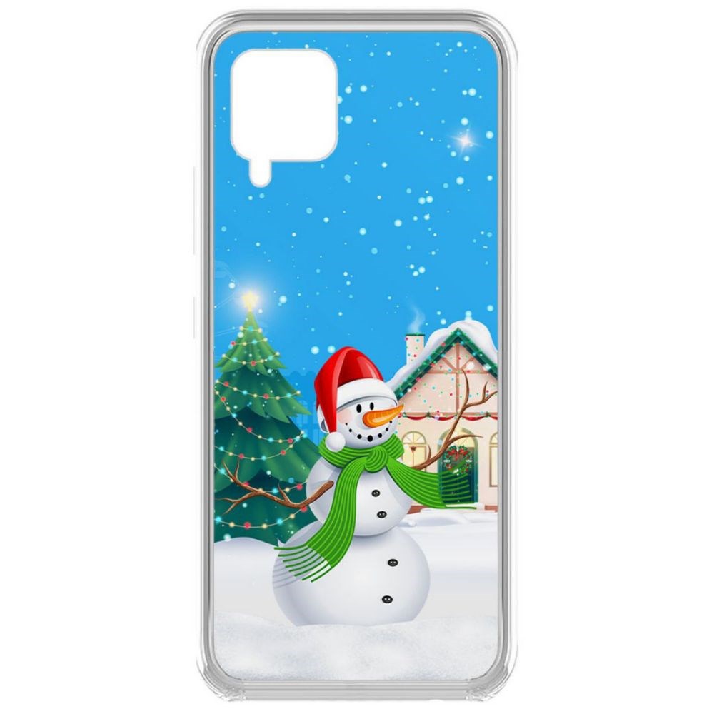 

Чехол-накладка Krutoff Clear Case Снеговик для Samsung Galaxy A42 5G (A426)