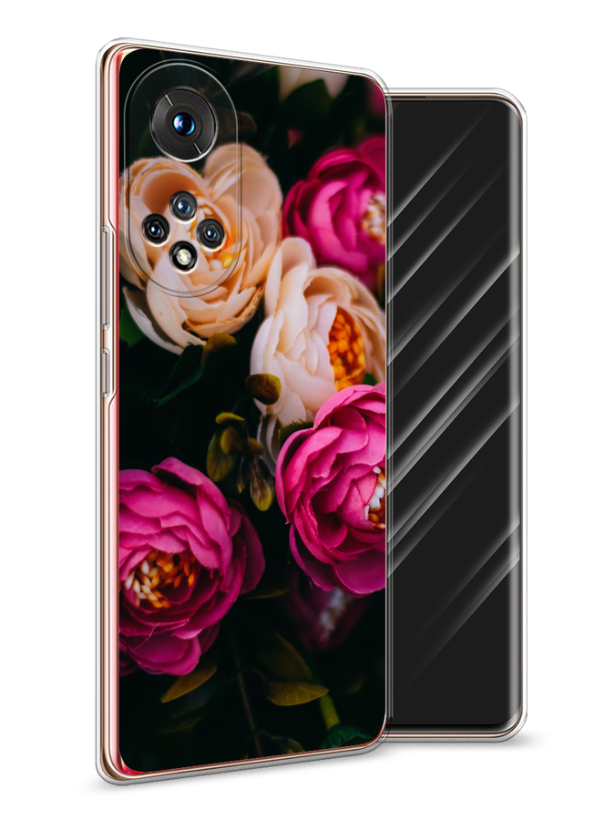 

Чехол Awog на Honor 50 "Розовые пионы на черном", Розовый;черный, 6105450-8