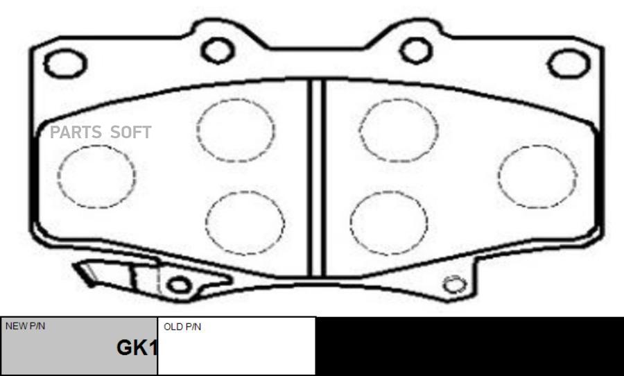 

Тормозные колодки Ctr GK1030