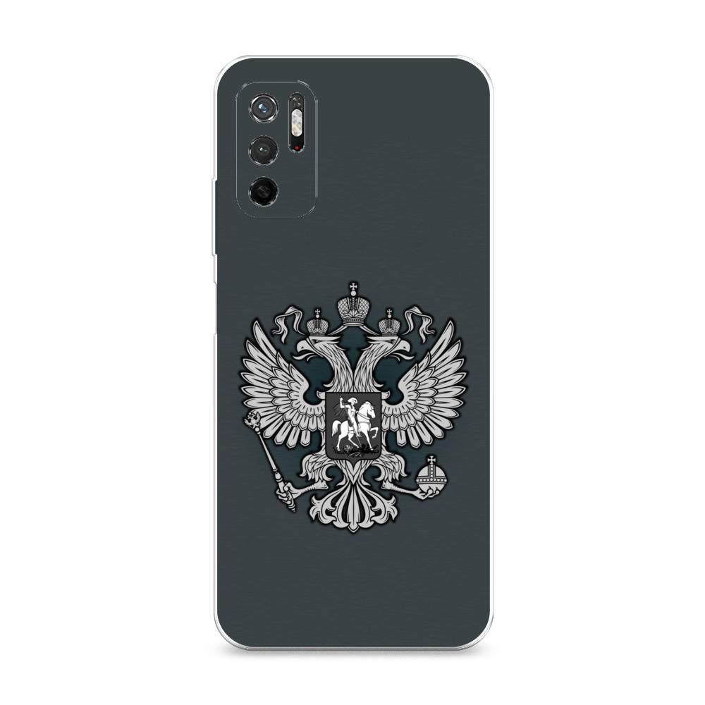 фото Силиконовый чехол "герб россии серый" на xiaomi redmi note 11se awog