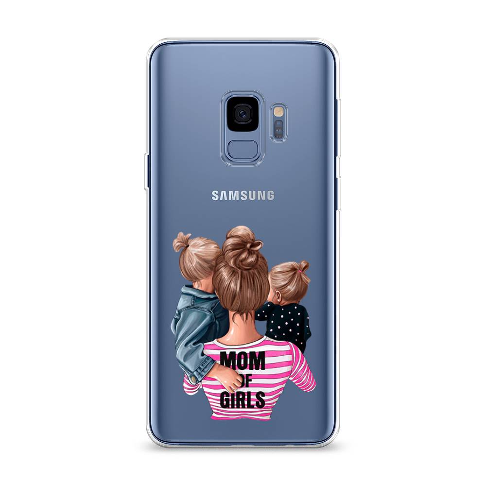 

Чехол Awog на Samsung Galaxy S9 "Mom of Girls", Синий;розовый;черный, 25750-6