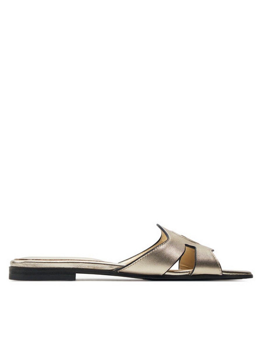 

Мюли женские Guess FLGCIA LEM19 золотистые 37 EU, Золотистый, FLGCIA LEM19