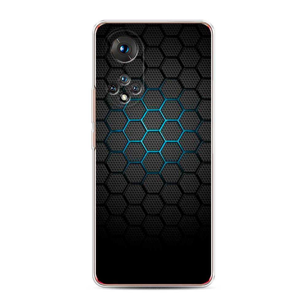 

Чехол Awog "Бирюзовые соты" для Honor 50, Голубой;синий;черный, 6105450-3