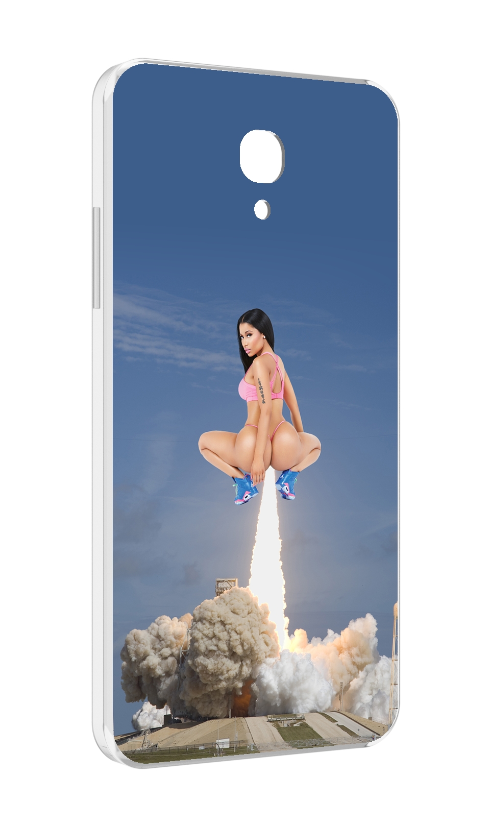 

Чехол MyPads ники-минаж-ракета детский для Lenovo Vibe P2 5.5 (P2a42), Прозрачный, Tocco