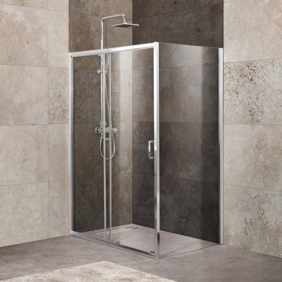 

Душевой уголок BelBagno UNIQUE-AH-1-110/125-100-C-Cr