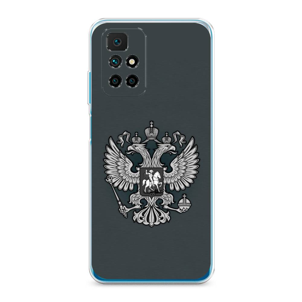 фото Силиконовый чехол "герб россии серый" на xiaomi redmi note 11 4g china awog