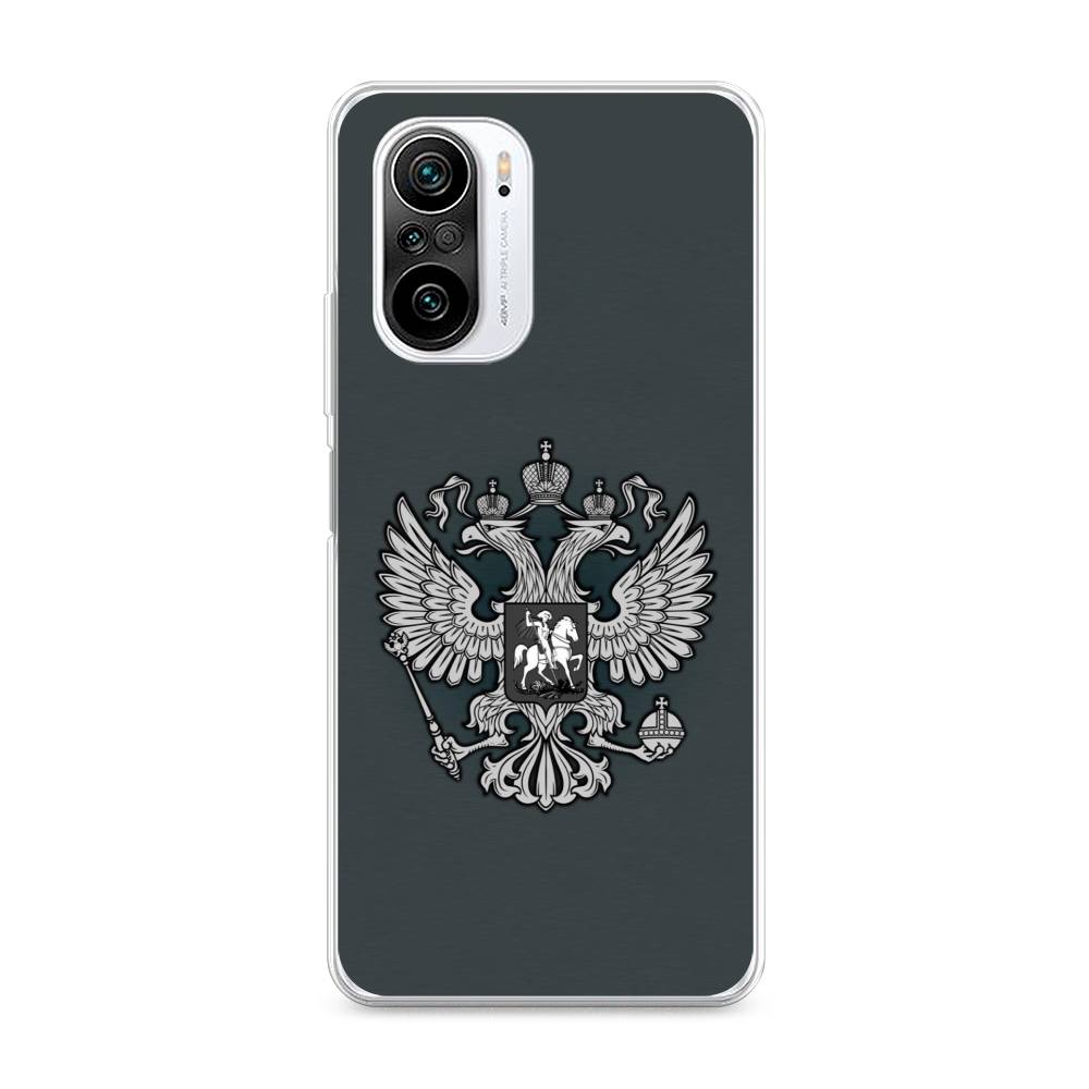 

Чехол Awog на Xiaomi Redmi K40 "Герб России серый", Разноцветный, 310950-5