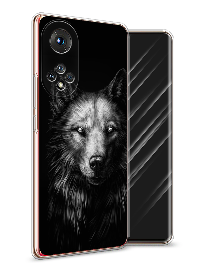 

Чехол Awog на Honor 50 "Волк черно белый", Серый;бежевый;белый, 6105450-1