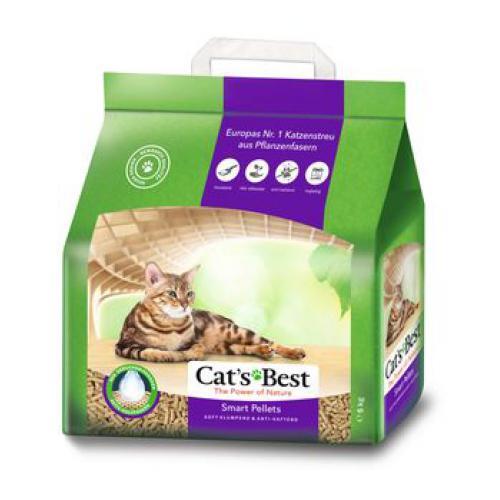 фото Наполнитель для туалета кошек cat's best smart pellets комкующийся древесный 10 л