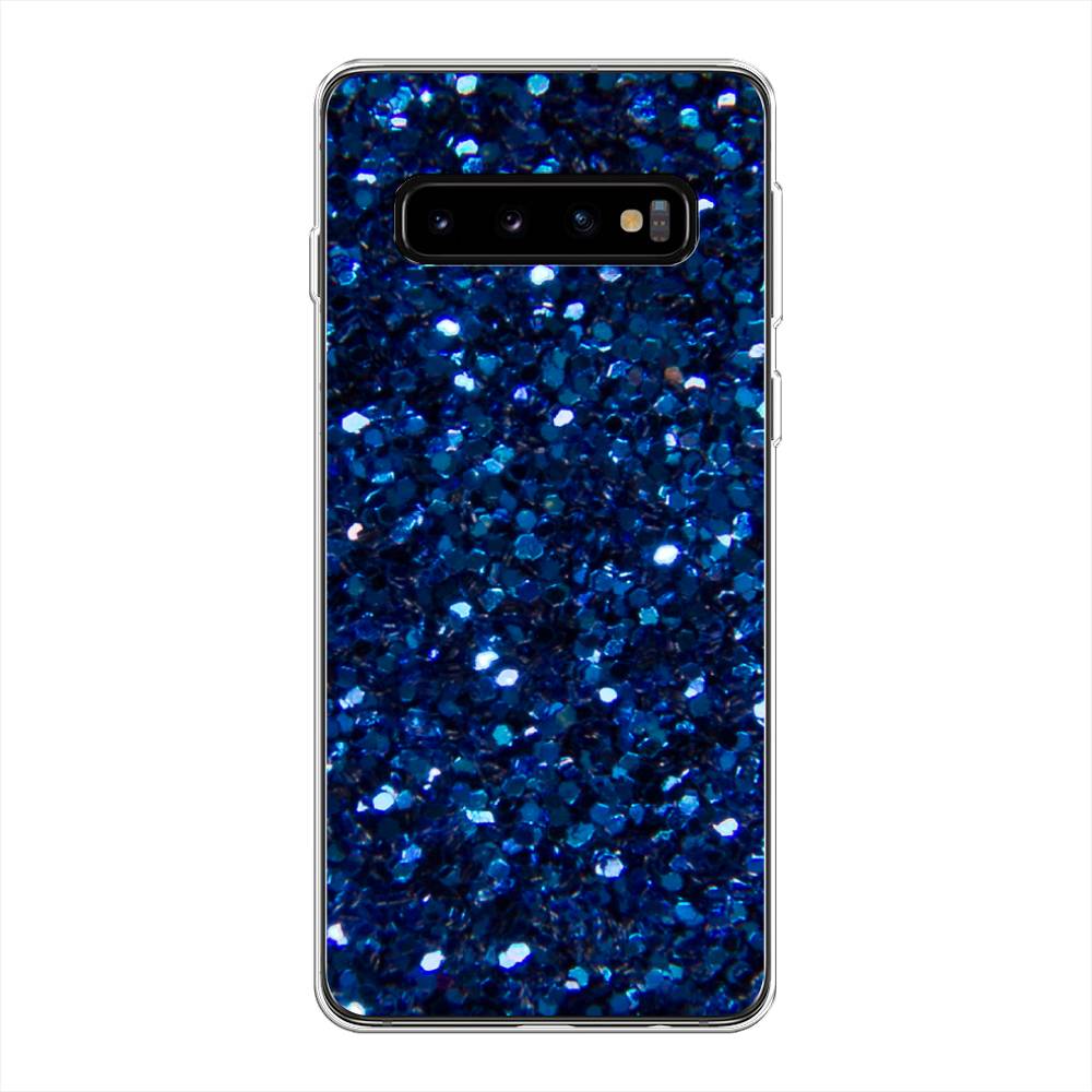 

Чехол Awog "Синие блестки рисунок" для Samsung Galaxy S10 +