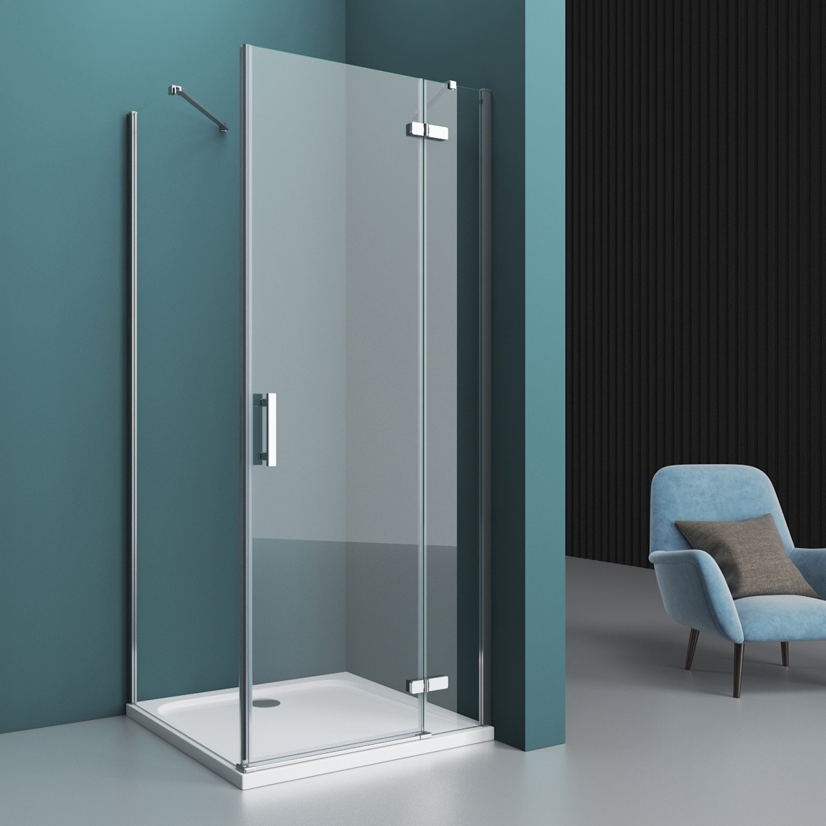 

Душевой уголок BelBagno Kraft AH-12-120/100-C-Cr R KRAFT-AH-12-120/100-C-Cr-R