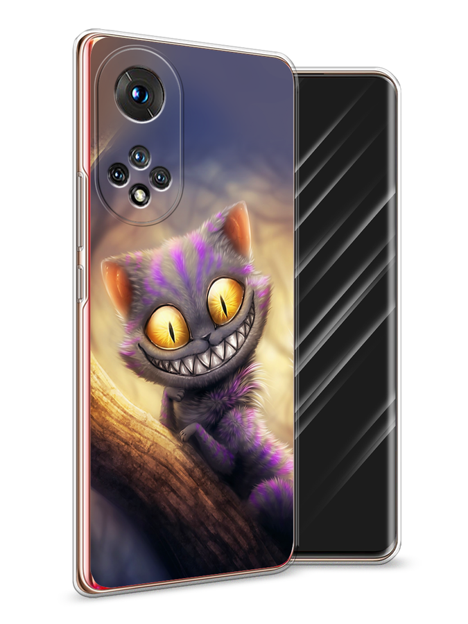 

Чехол Awog на Honor 50 "Cheshire Cat", Фиолетовый;желтый, 6105450-1