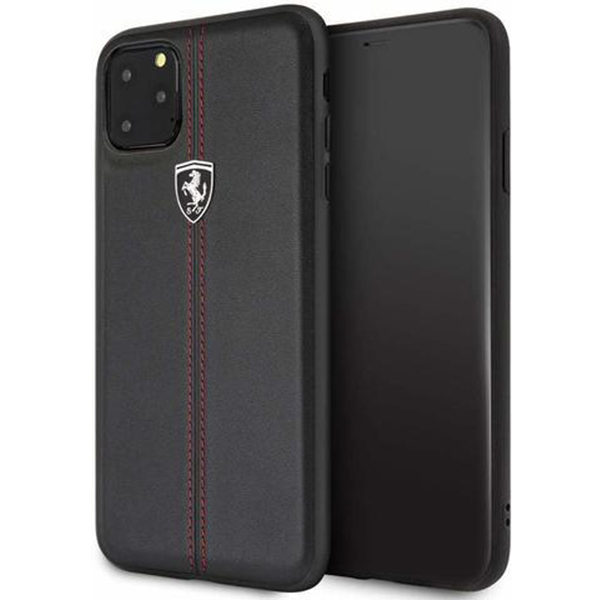 фото Чехол iphone 11 pro max ferrari de off track signature черный nobrand