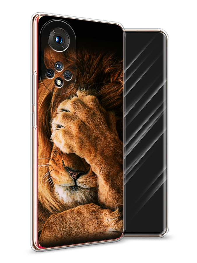 

Чехол Awog на Honor 50 "Львиный стыд", Коричневый;черный, 6105450-1