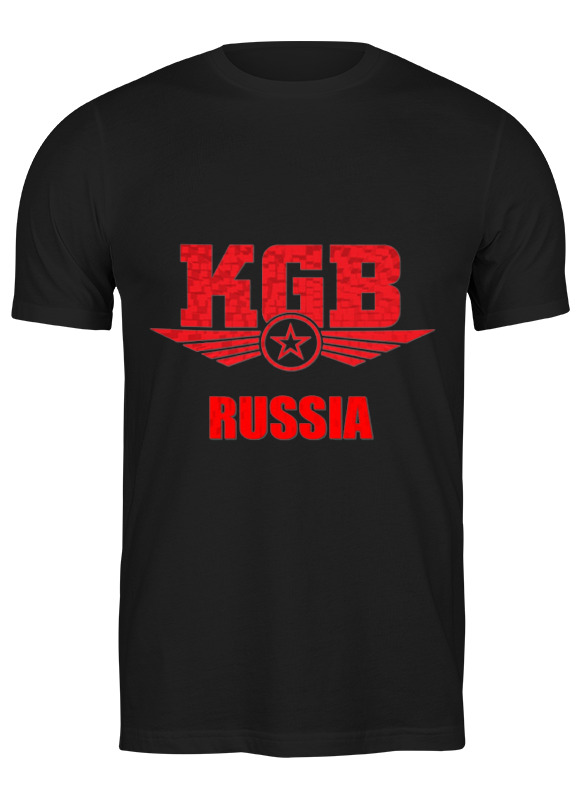 

Футболка мужская Printio Kgb russia черная M, Черный, Kgb russia