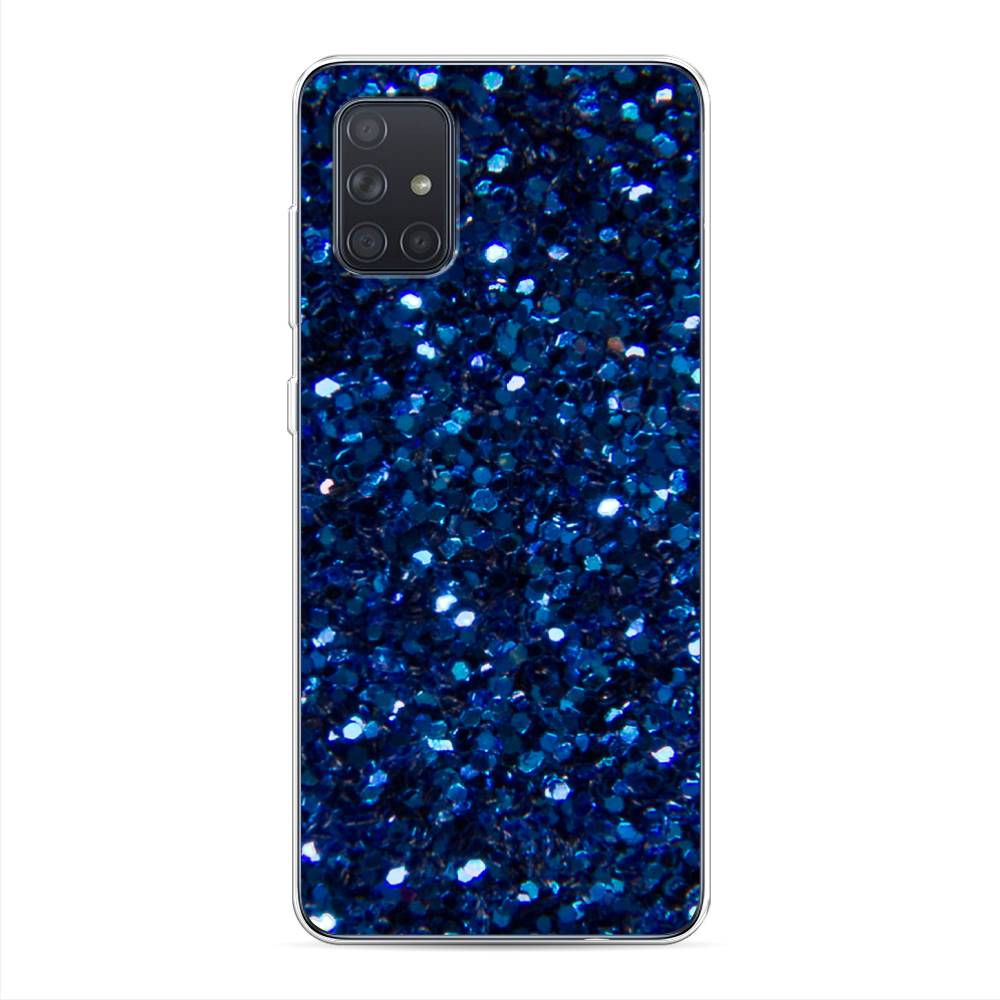 

Чехол Awog "Синие блестки рисунок" для Samsung Galaxy A71