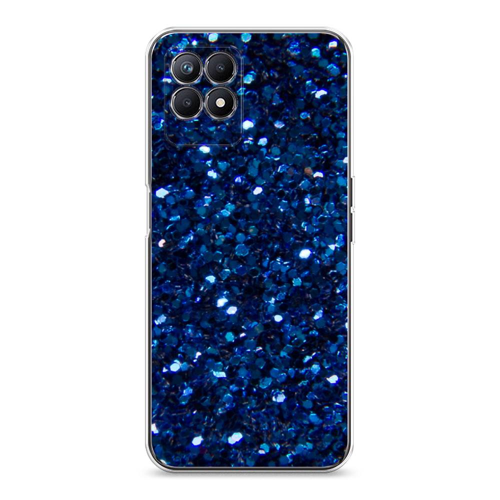 

Чехол Awog "Синие блестки рисунок" для Realme 8i