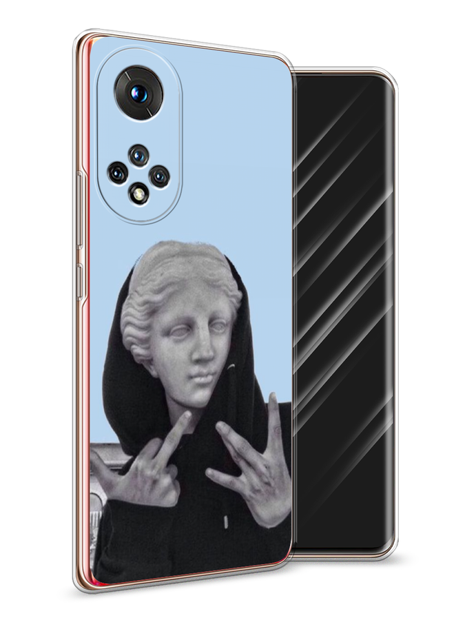 

Чехол Awog на Honor 50 "SWAG статуя", Голубой, 6105450-9