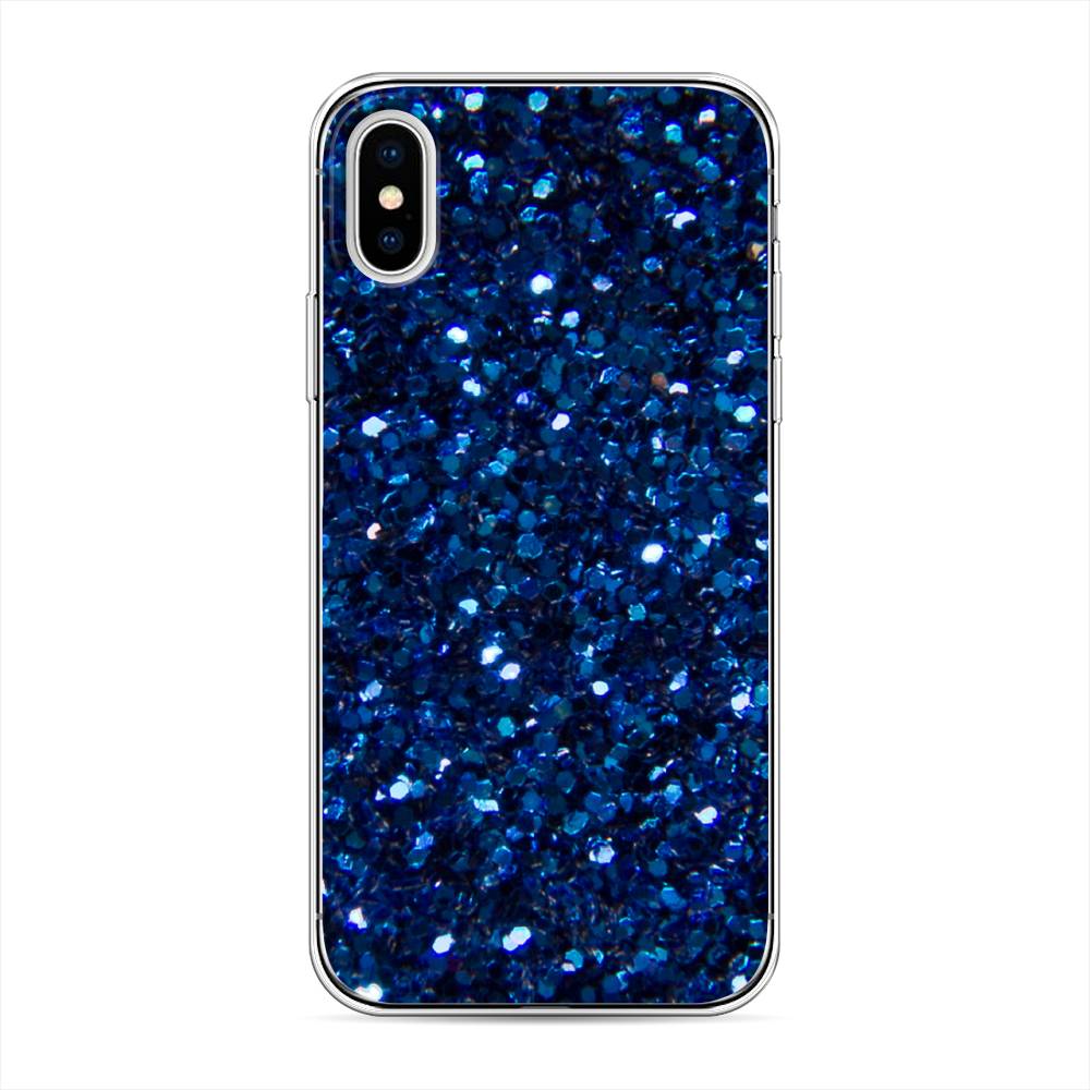 

Чехол Awog "Синие блестки рисунок" для Apple iPhone X (10), 11050-3