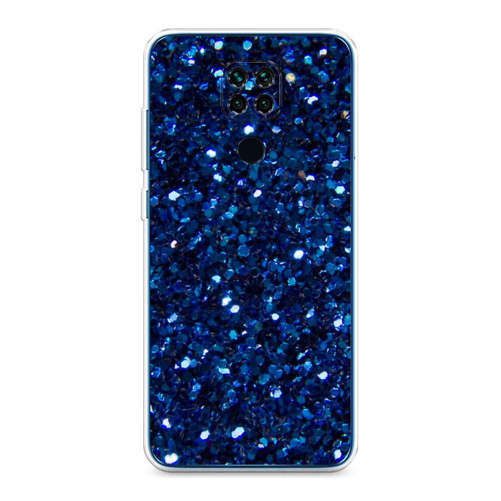 

Чехол Awog "Синие блестки рисунок" для Xiaomi Redmi Note 9