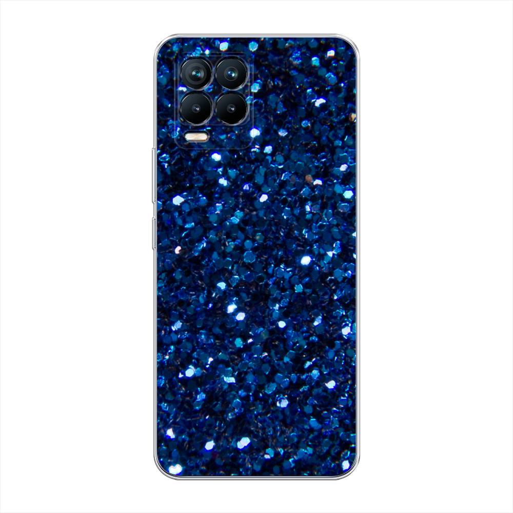 

Чехол Awog "Синие блестки рисунок" для Realme 8