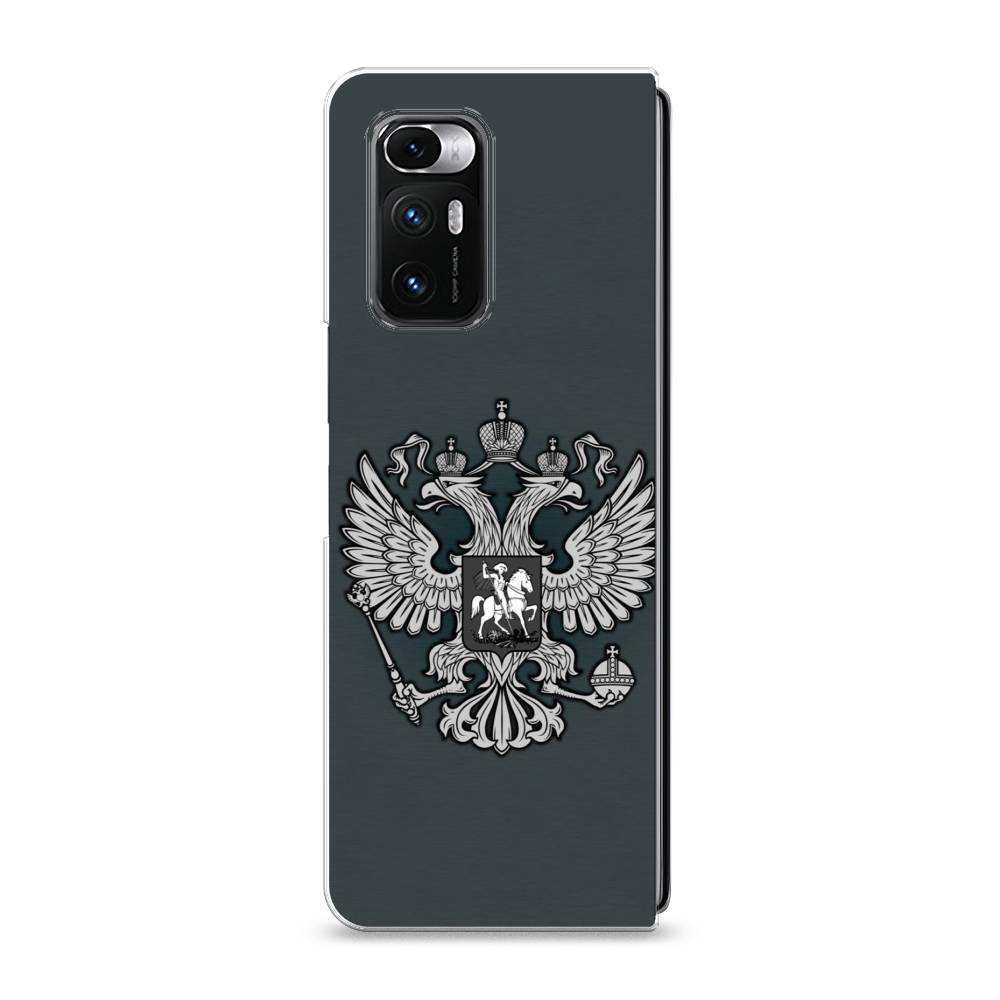 фото Силиконовый чехол "герб россии серый" на xiaomi mi mix fold awog