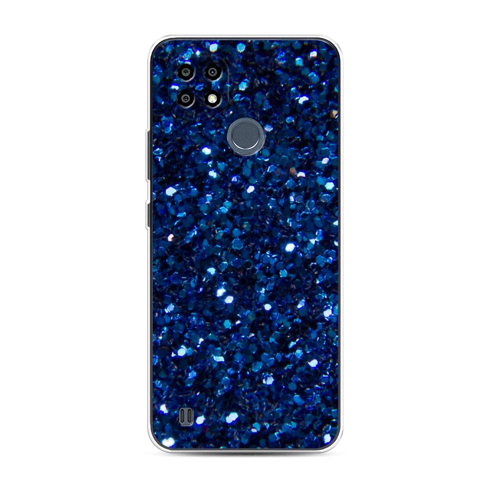 

Чехол Awog "Синие блестки рисунок" для Realme C21Y
