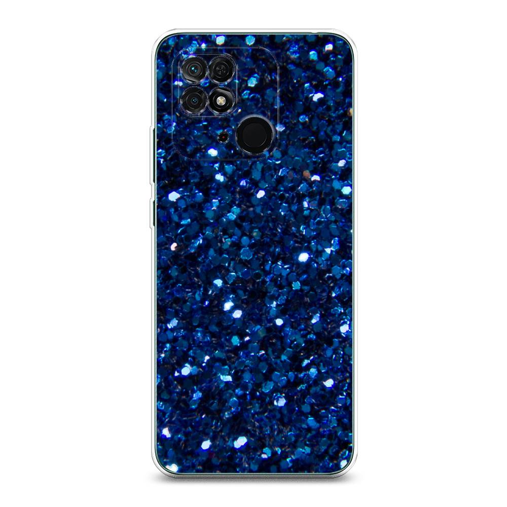 

Чехол Awog "Синие блестки рисунок" для Xiaomi Redmi 10C