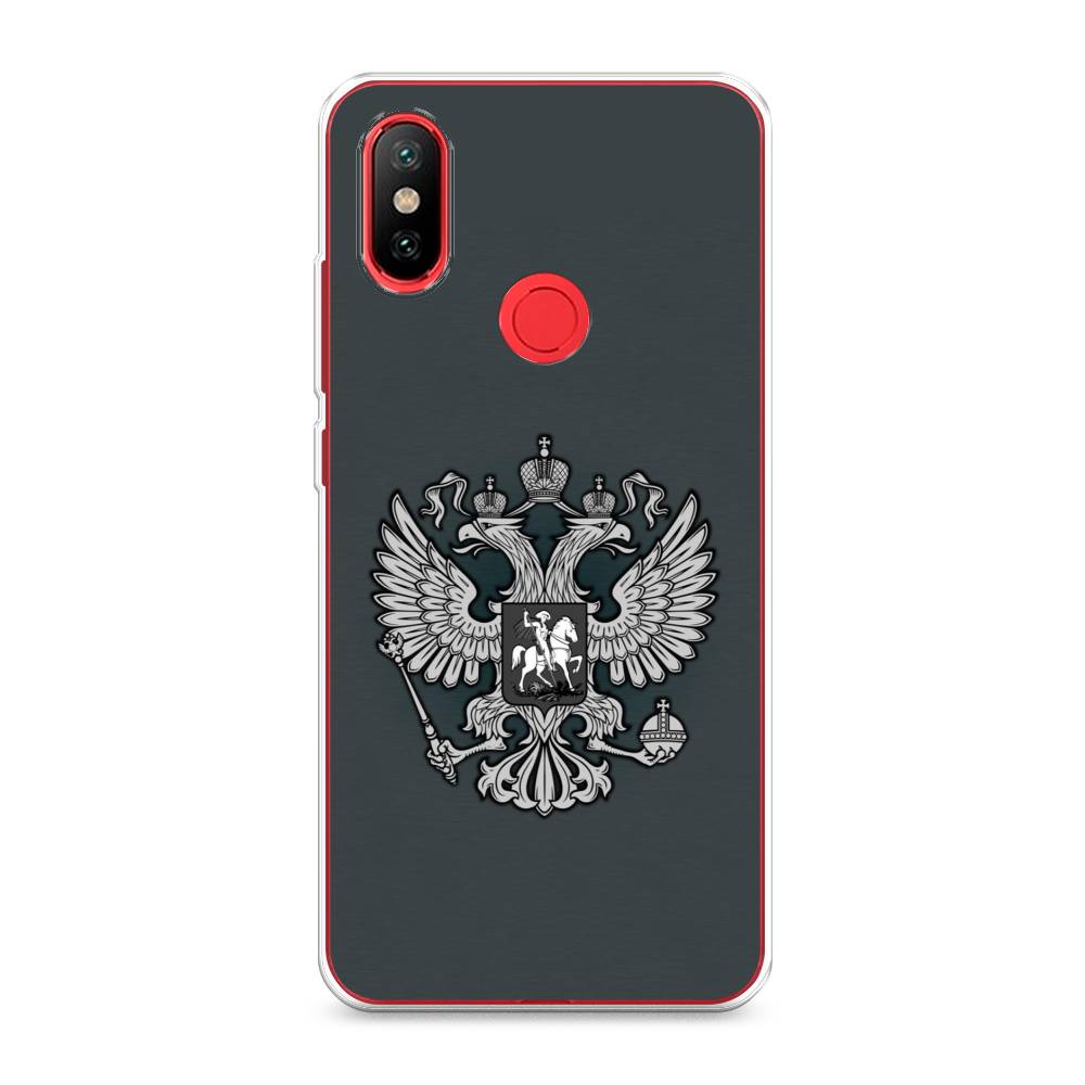 

Чехол Awog на Xiaomi Mi 6X/A2 "Герб России серый", Разноцветный, 33350-5