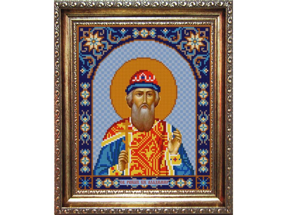 фото Рисунок на ткани «св.владимир» конёк