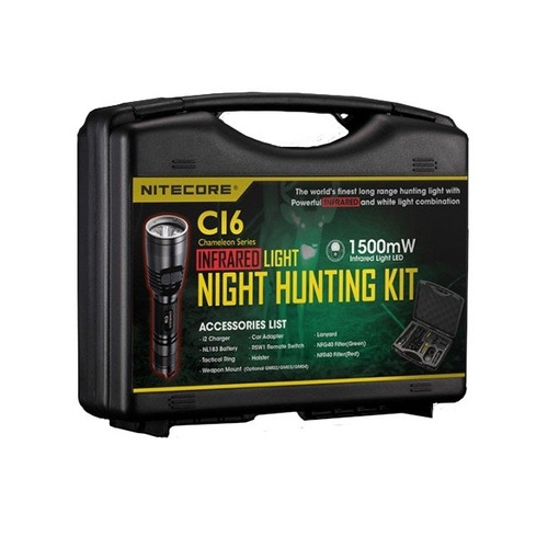 фото Ручной фонарь nitecore ci6 hunting kit, черный [11458ci6]