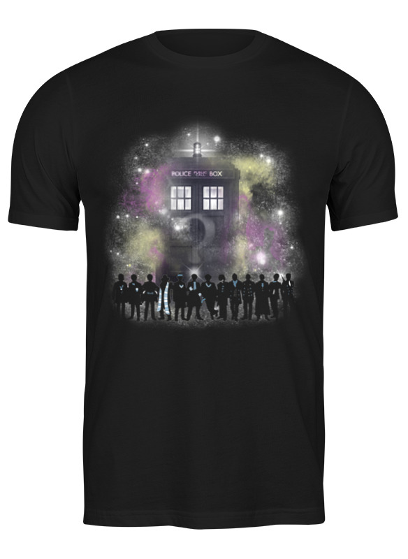 

Футболка унисекс Printio Доктор кто черная 3XL, Черный, Доктор кто